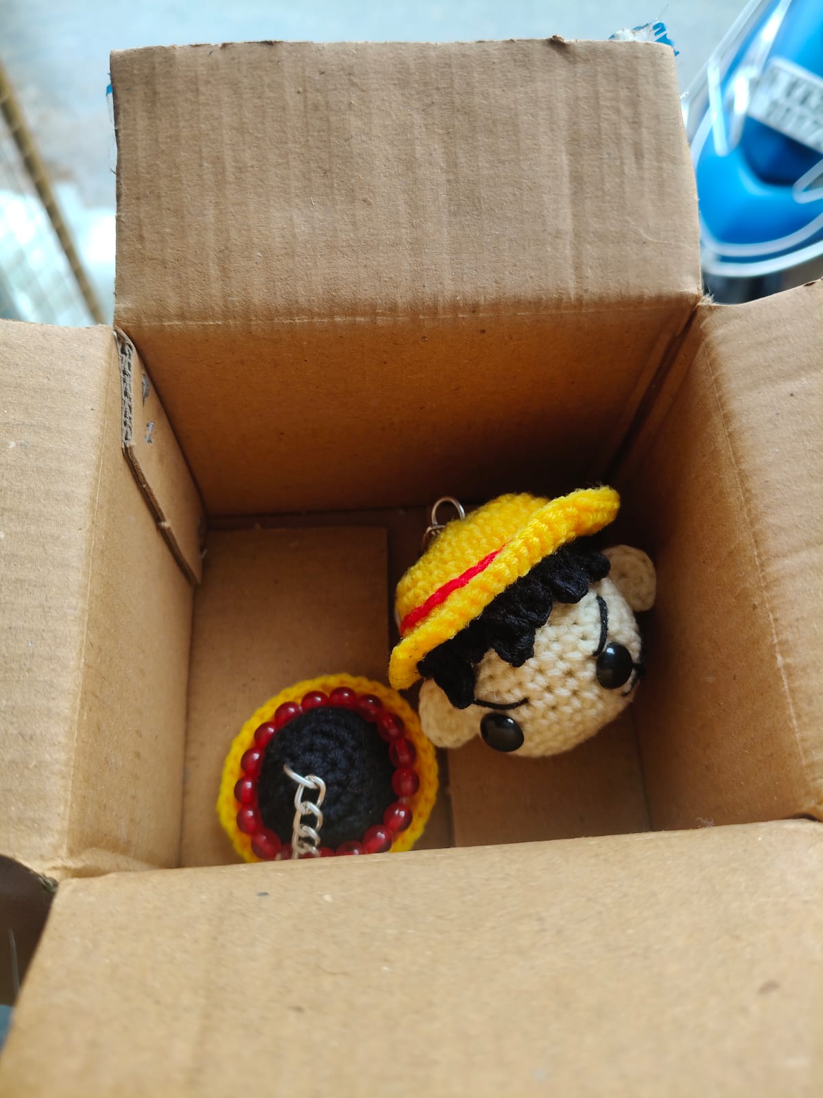 Custom Luffy Keychain
